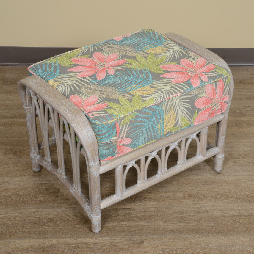 Alexander & Sheridan Cuba Rattan Indoor Ottoman