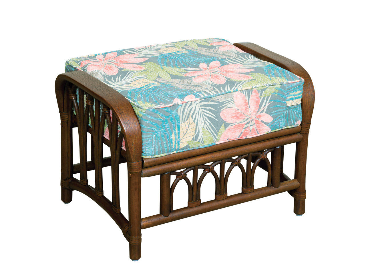 Alexander & Sheridan Cuba Rattan Indoor Ottoman