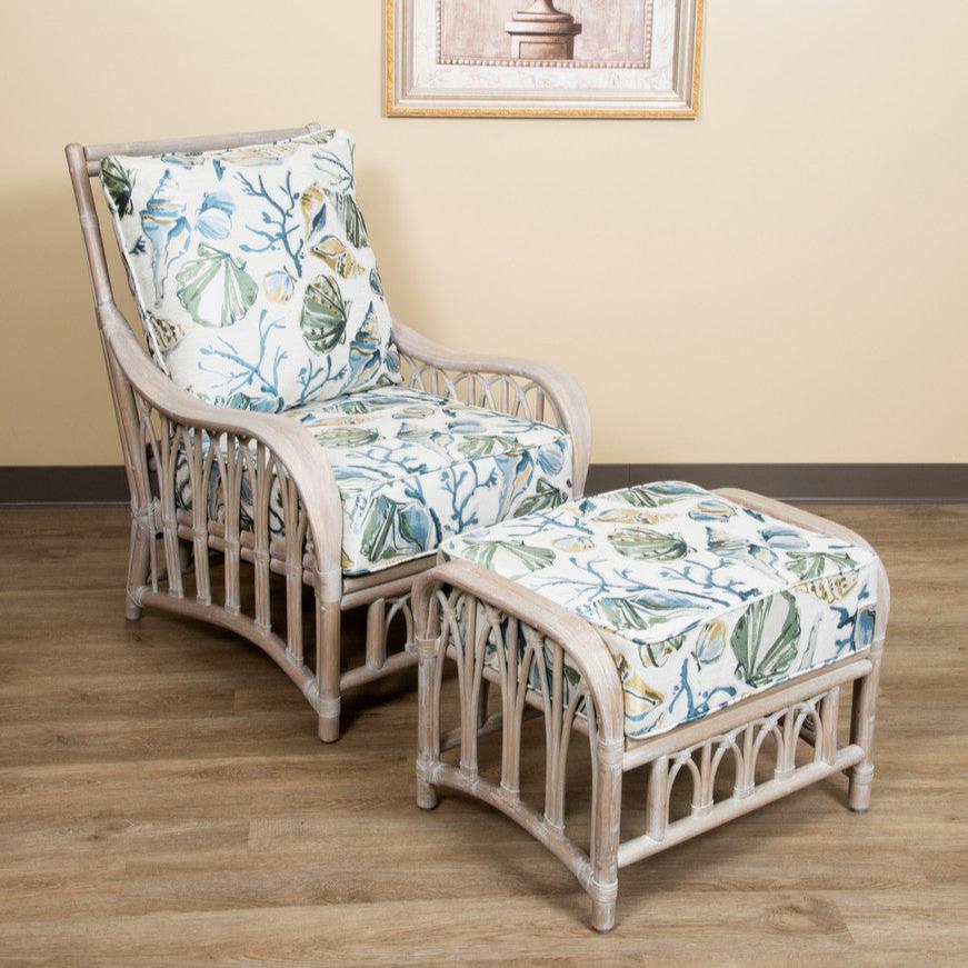 Alexander & Sheridan Cuba Rattan Indoor 2 Piece Lounge Chair Set