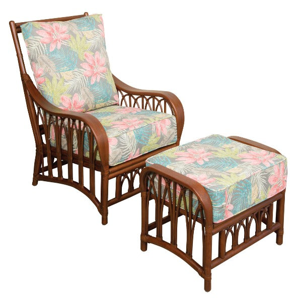 Alexander & Sheridan Cuba Rattan Indoor 2 Piece Lounge Chair Set