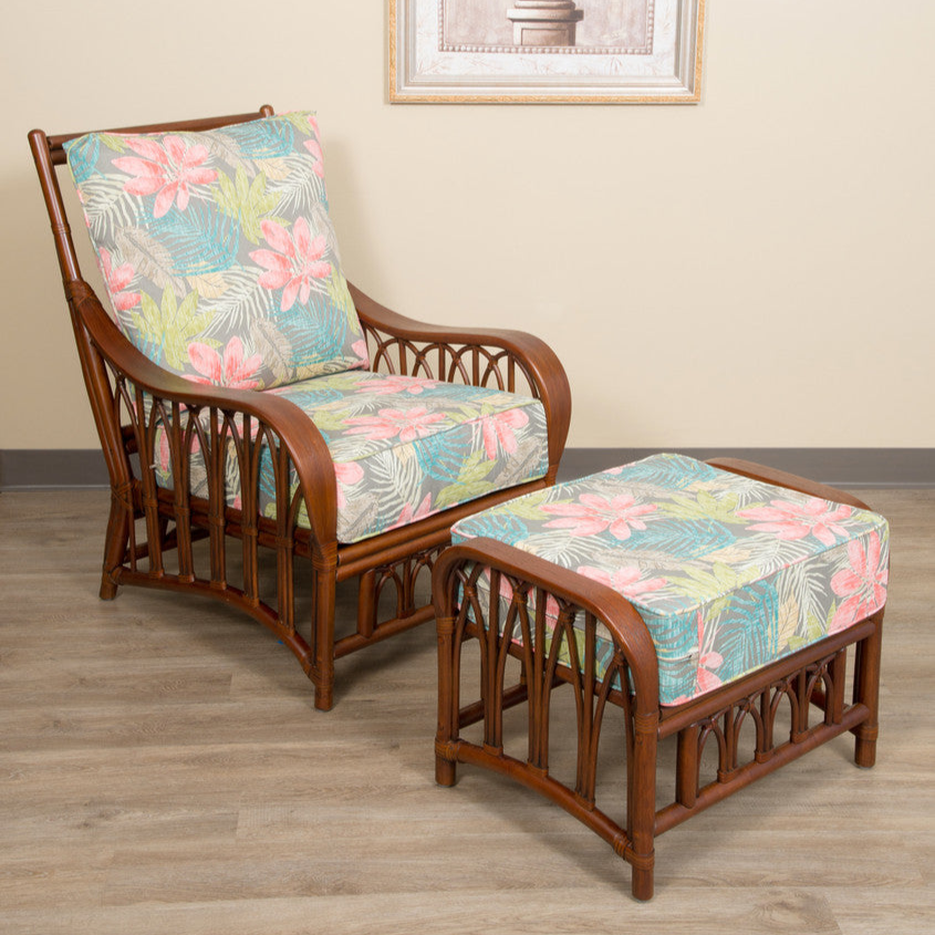 Alexander & Sheridan Cuba Rattan Indoor 2 Piece Lounge Chair Set