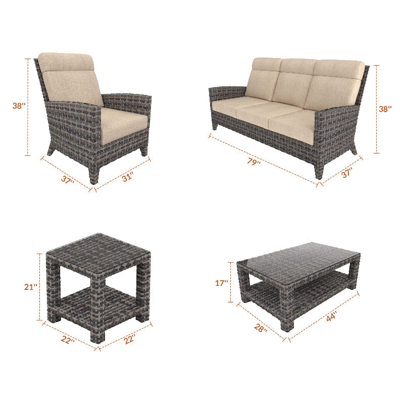 Forever Patio Cavalier 5-Piece Seating Patio Set