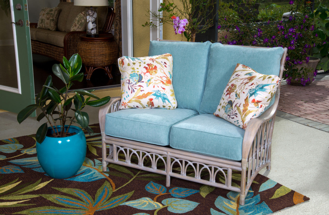 Alexander & Sheridan Cuba Rattan Indoor Loveseat