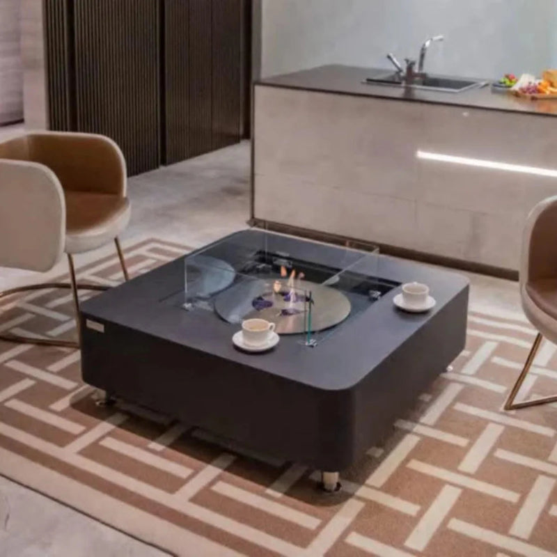 Elementi Perth 40" Square Concrete Ethanol Fire Table (ON SALE)