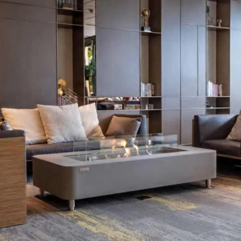 Elementi Sydney 30" Rectangle Concrete Ethanol Fire Table (ON SALE)