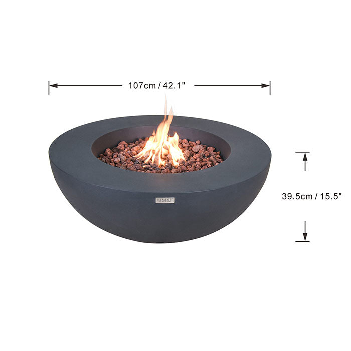 Elementi Lunar Bowl Fire Table