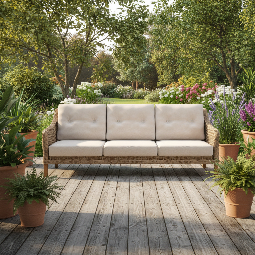 Forever Patio Carlisle Wicker 3 Seat Sofa