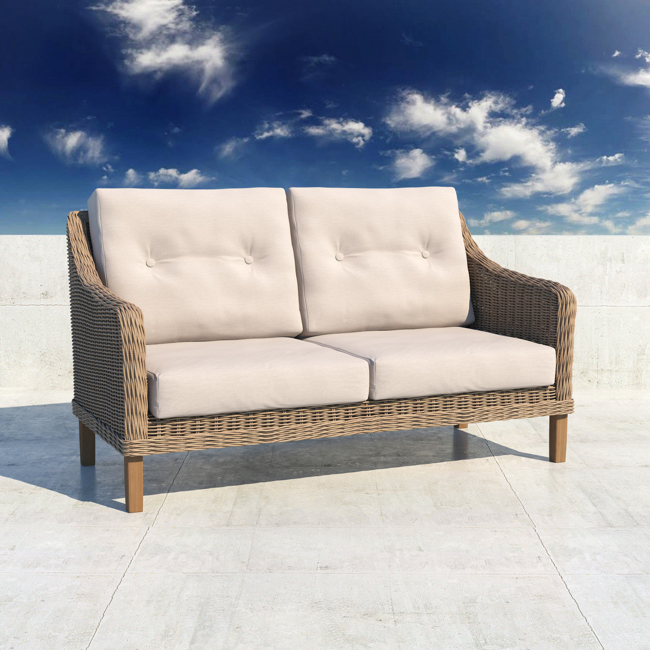 Forever Patio Carlisle Wicker Loveseat