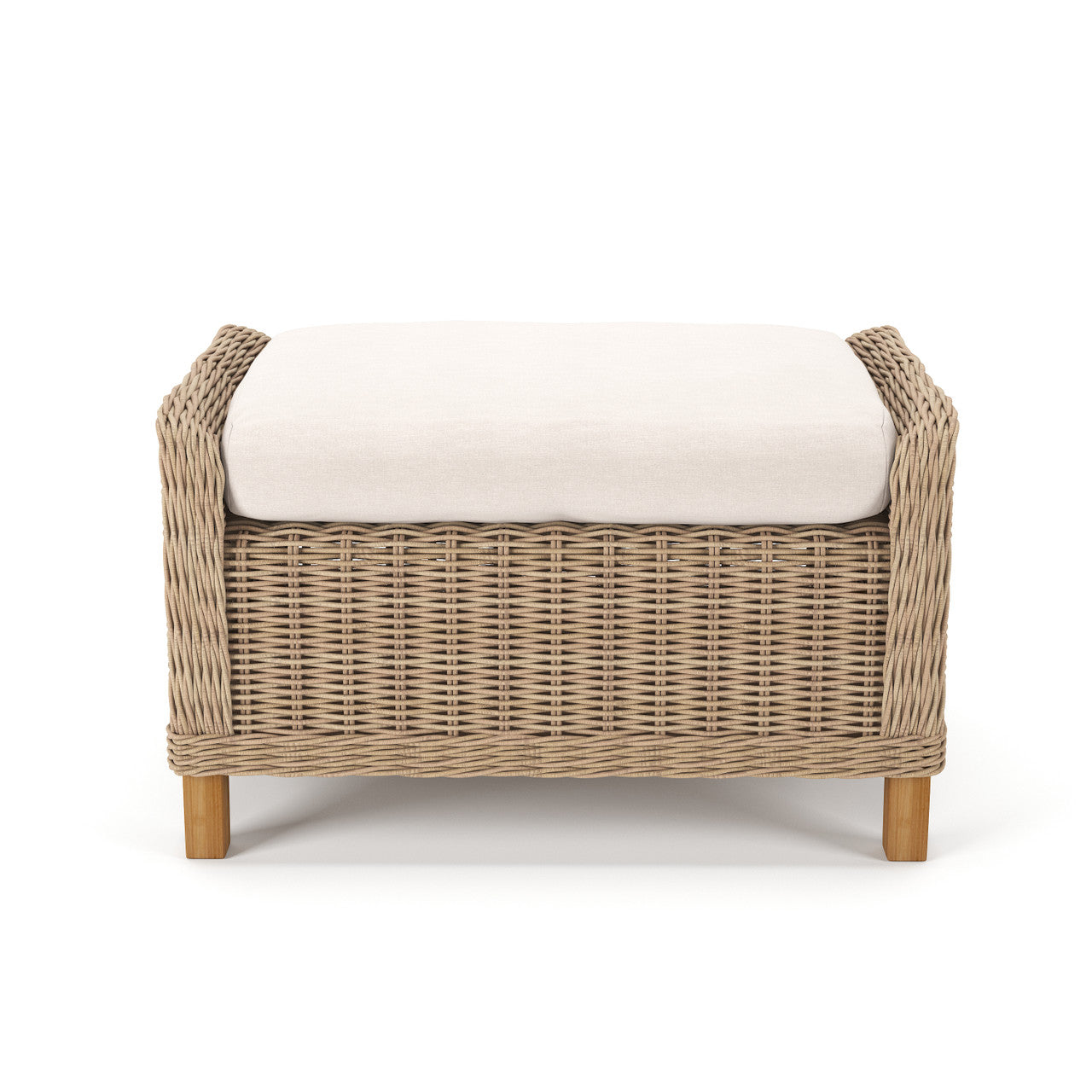 Forever Patio Carlisle Wicker Ottoman