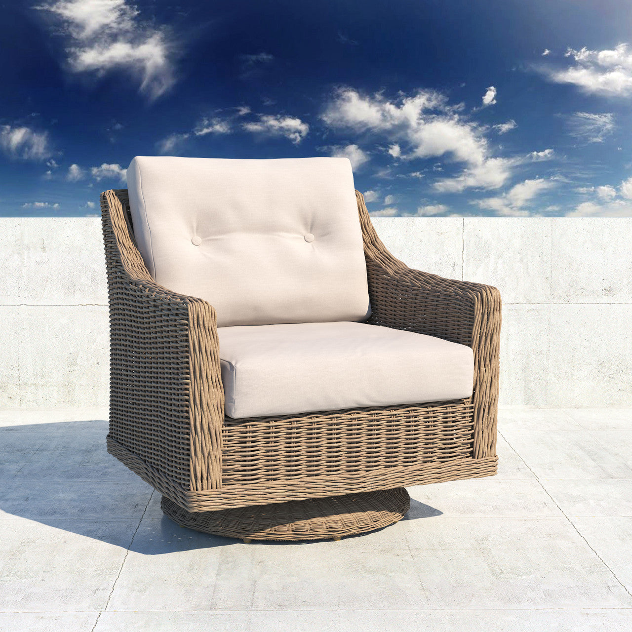 Forever Patio Carlisle Wicker Swivel Rocker