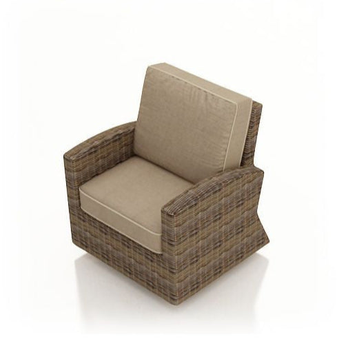 Forever Patio Cypress Wicker Swivel Glider Club Chair