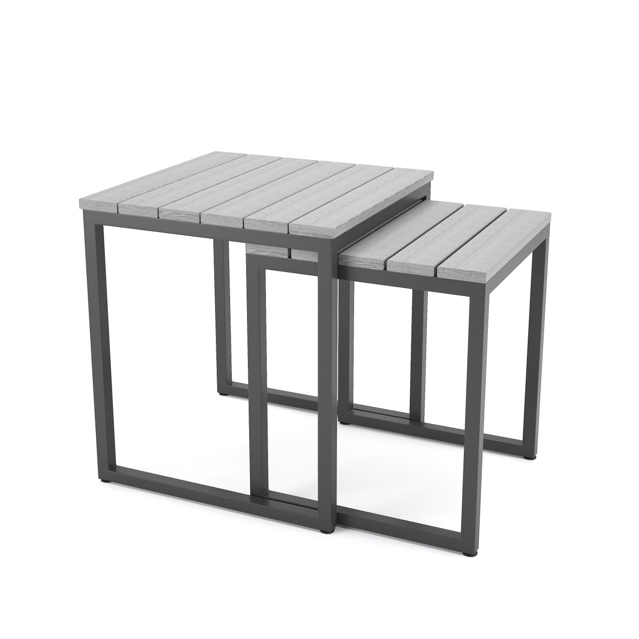 Forever Patio Hanover Slat Nesting Tables (Set of 2 Tables)