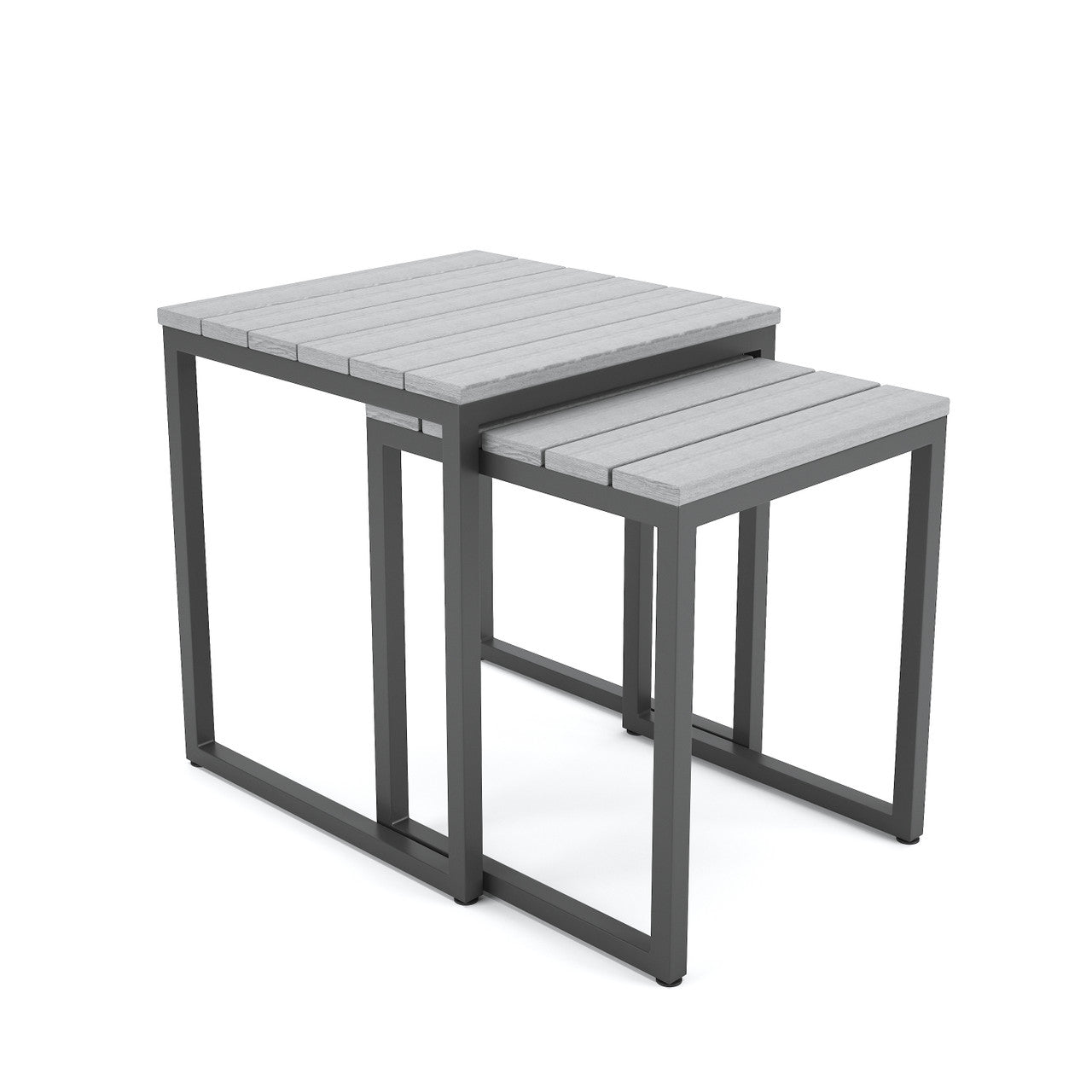 Forever Patio Hanover Slat Nesting Tables (Set of 2 Tables)