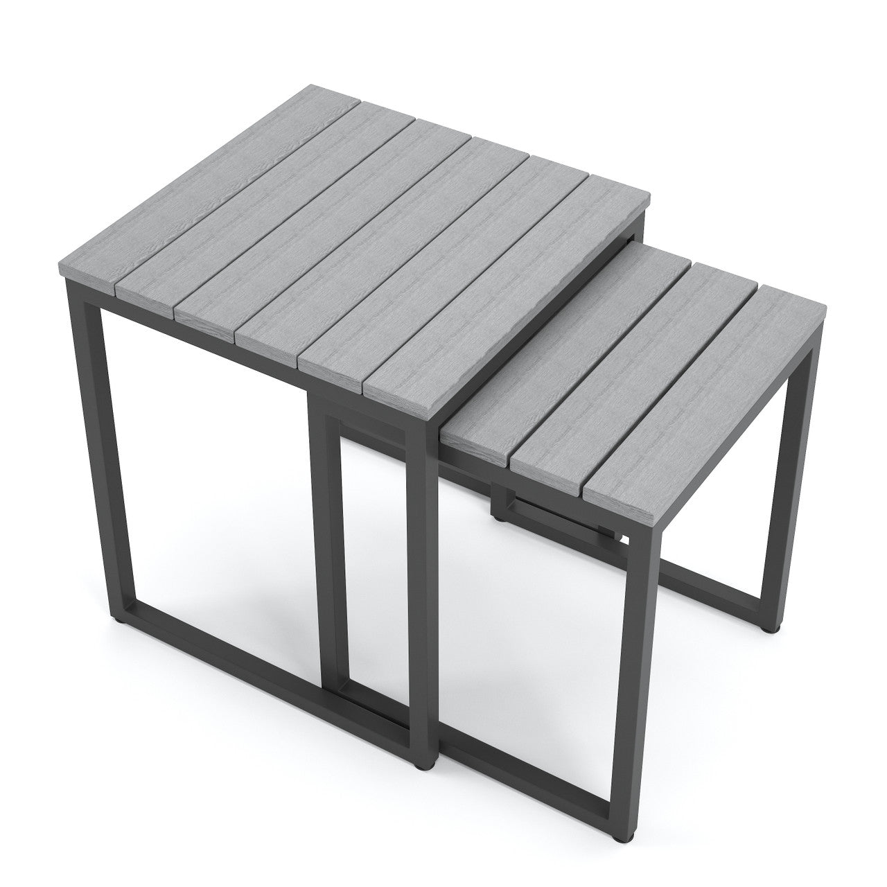 Forever Patio Hanover Slat Nesting Tables (Set of 2 Tables)