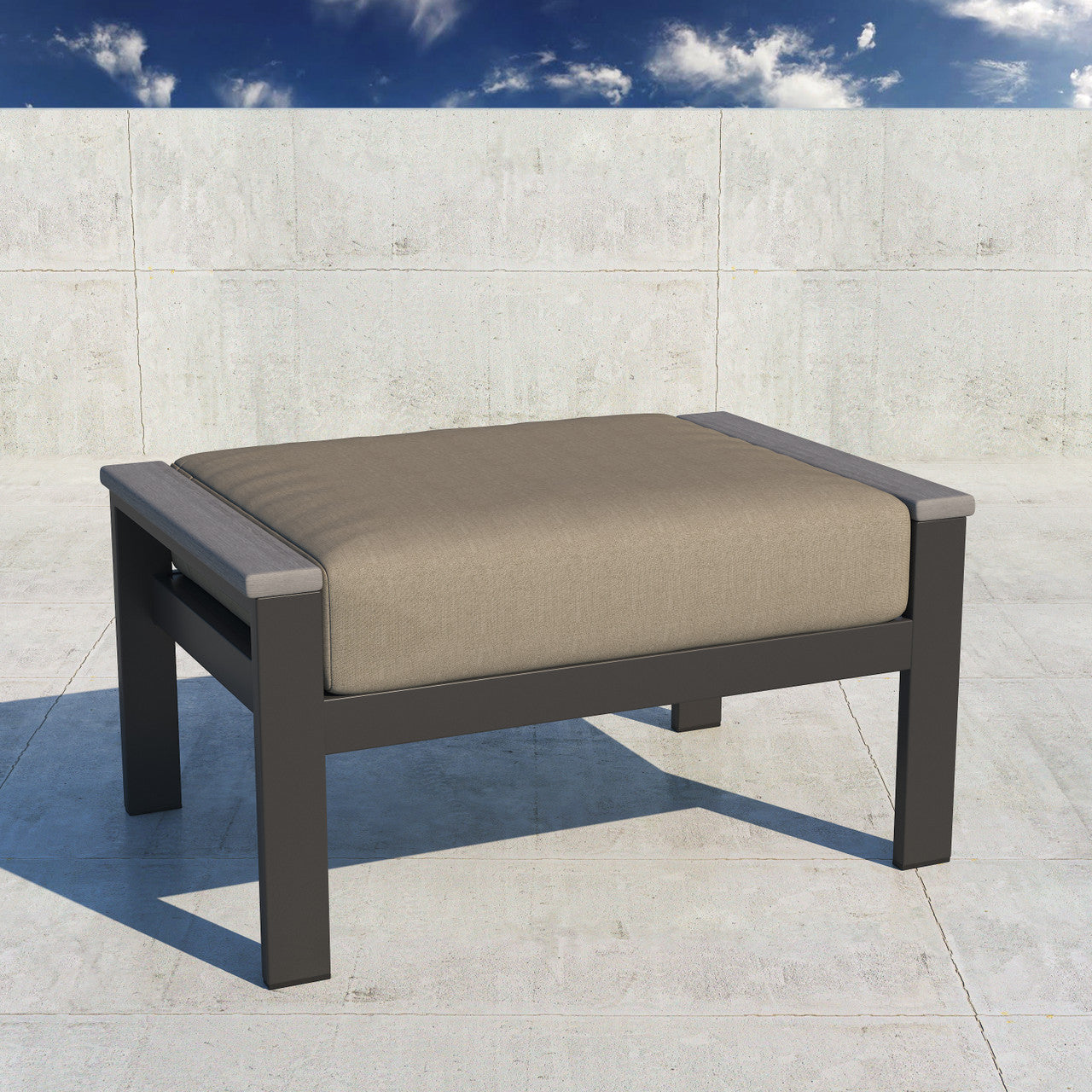 Forever Patio Hanover Rectangle Ottoman