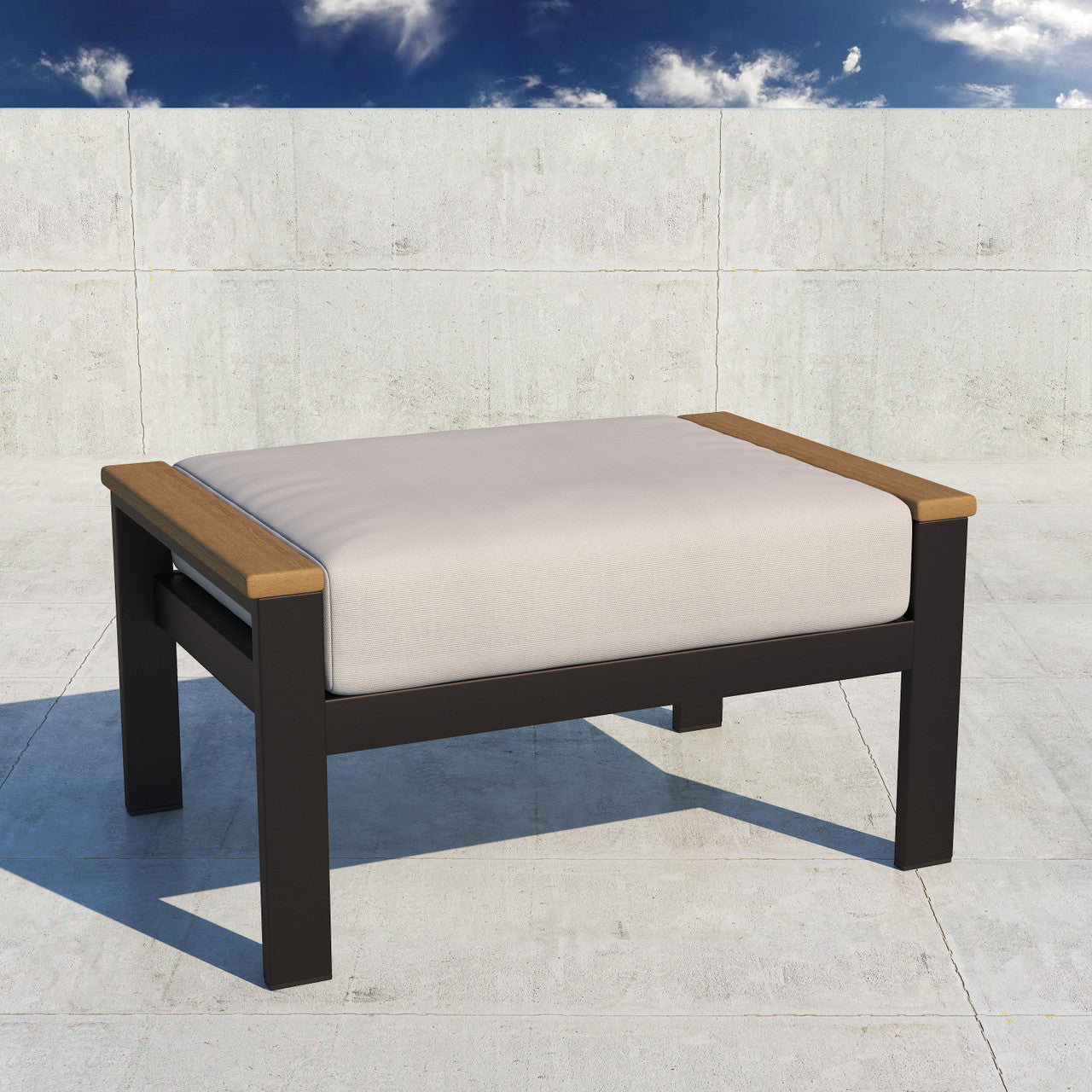 Forever Patio Hanover Rectangle Ottoman