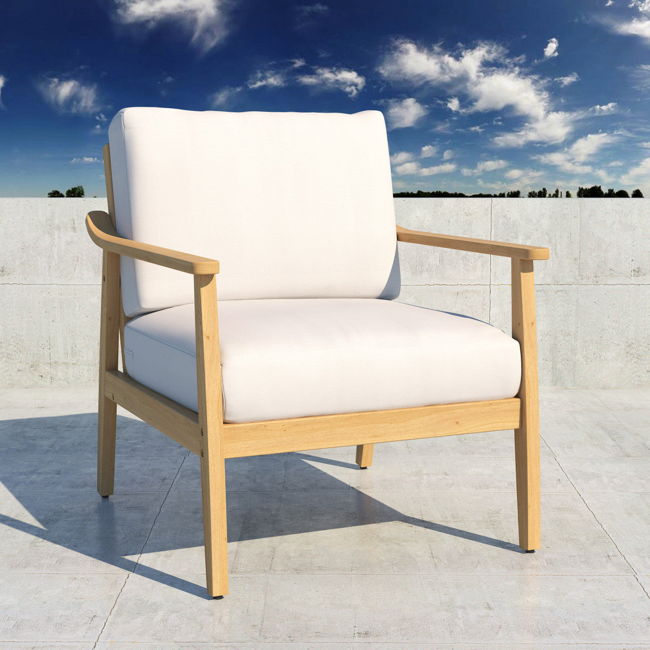 Forever Patio Hambrick Teak Hardwood Lounge Chair