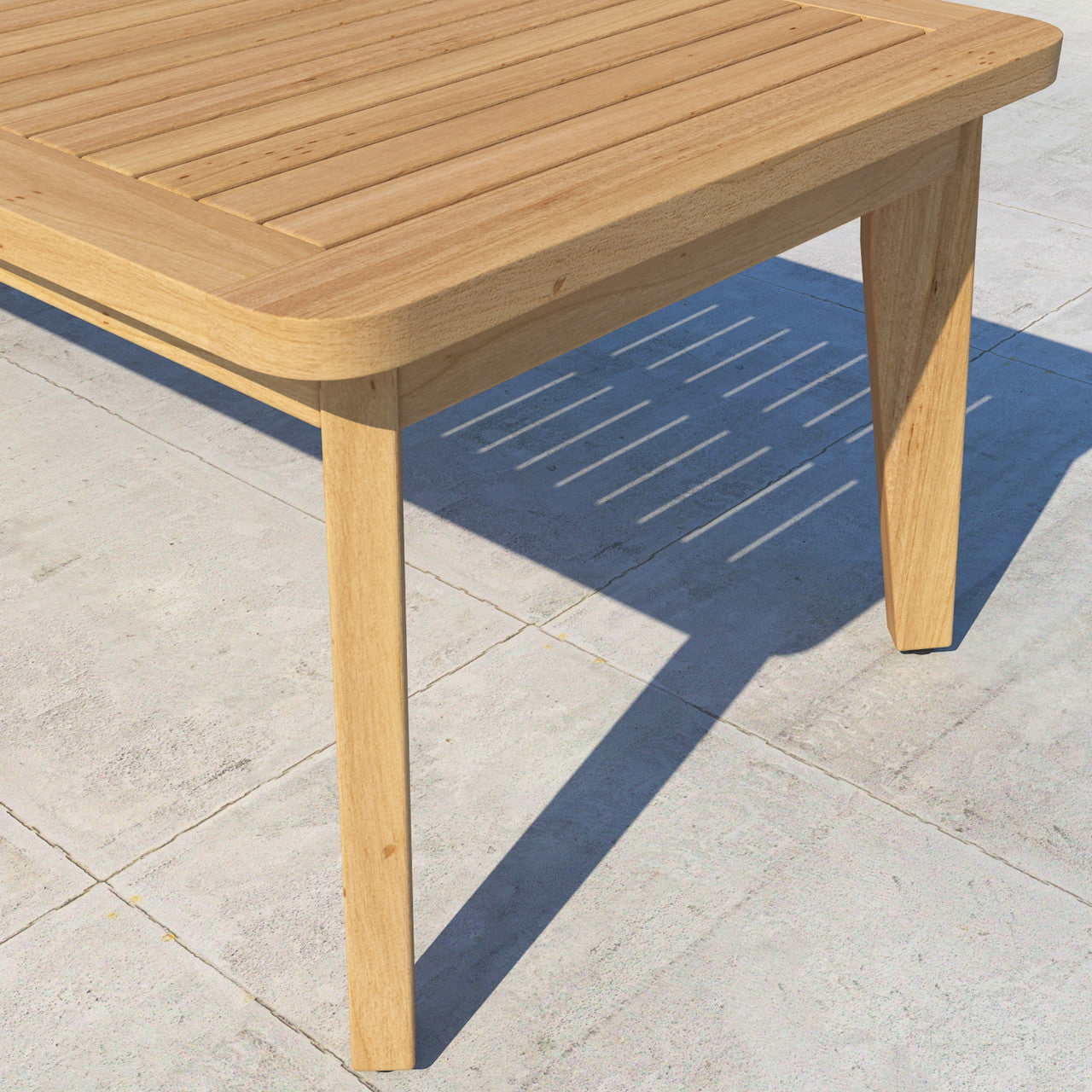 Forever Patio Hambrick Teak Hardwood Rectangle Coffee Table