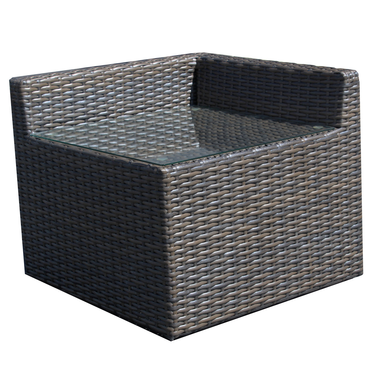 Forever Patio Horizon Wicker Corner End Table