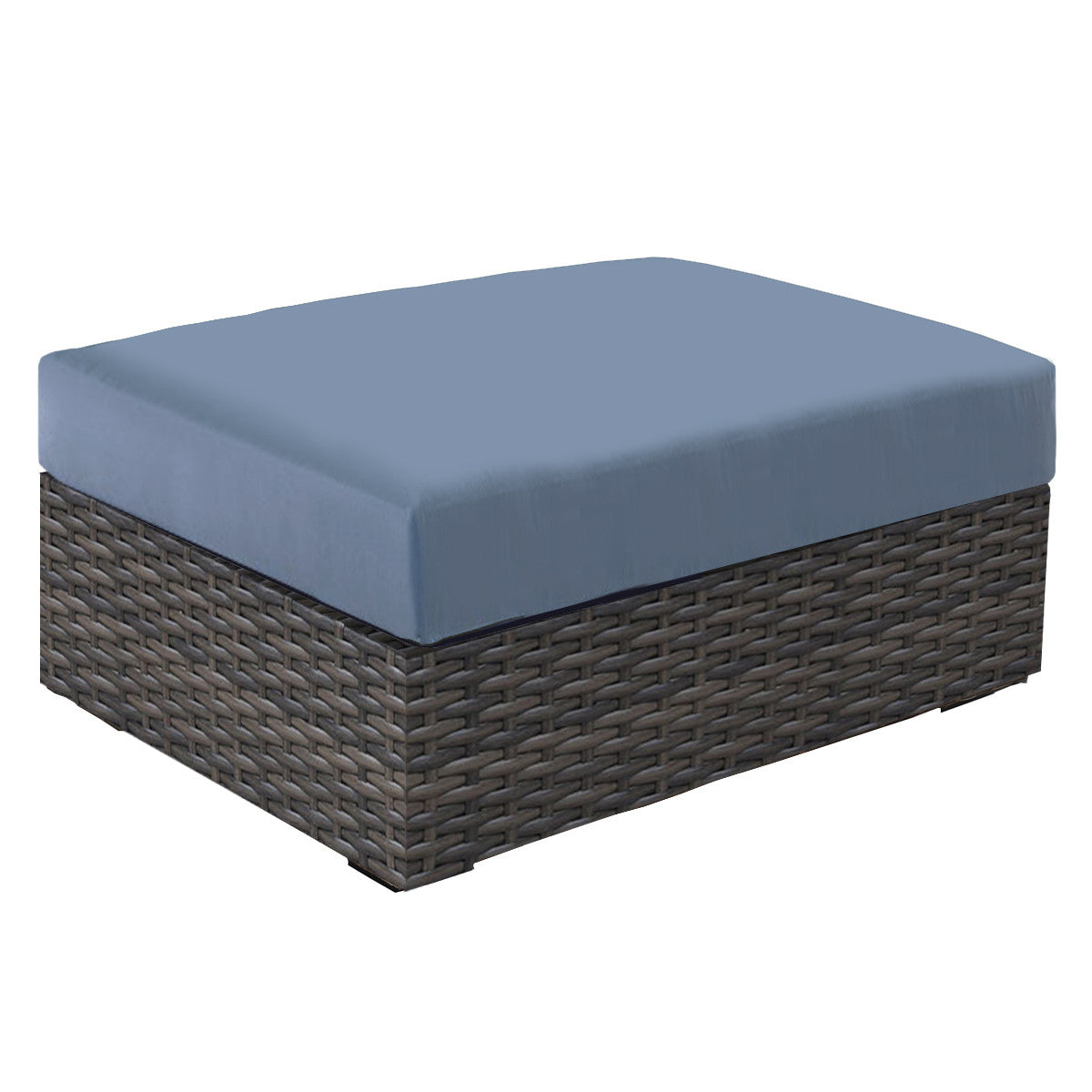 Forever Patio Horizon Wicker Coffee Table Ottoman