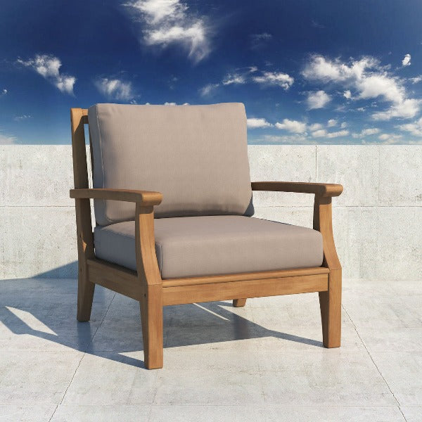 Forever Patio Miramar Plantation Teak Lounge Chair