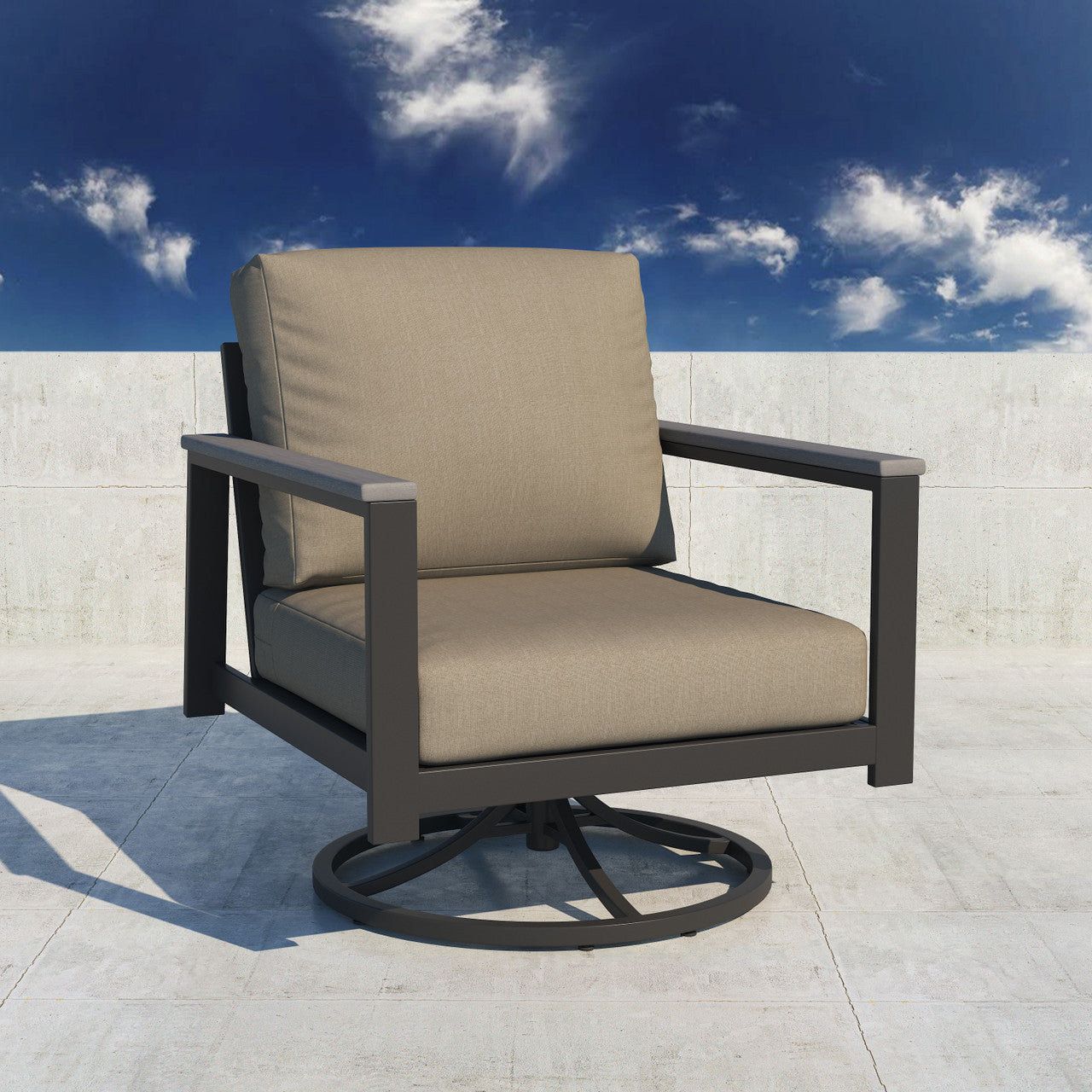 Forever Patio Hanover Swivel Rocker