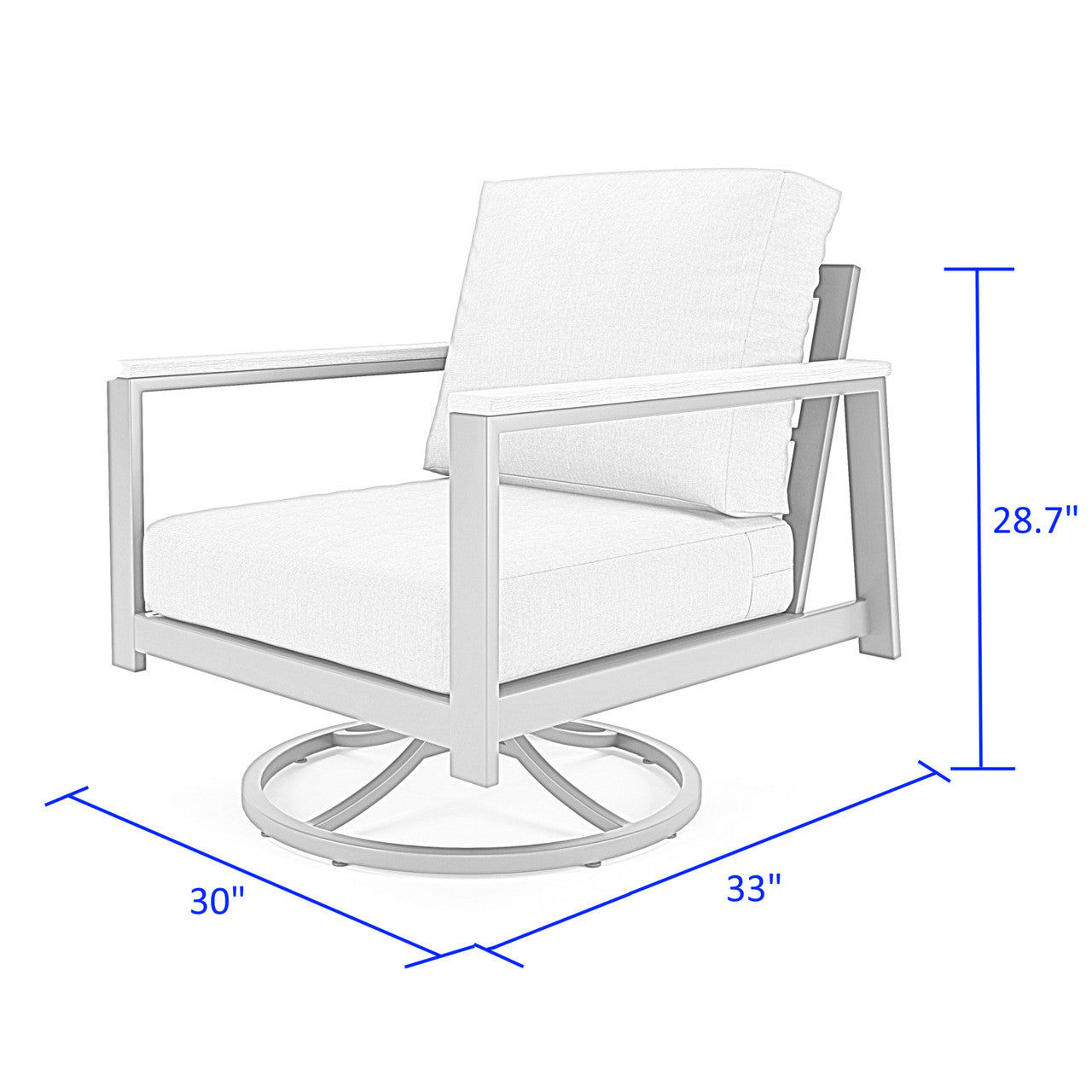 Forever Patio Hanover Swivel Rocker