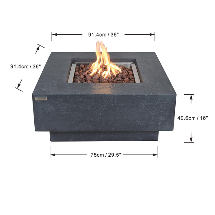 Elementi Manhattan Fire Pit Table