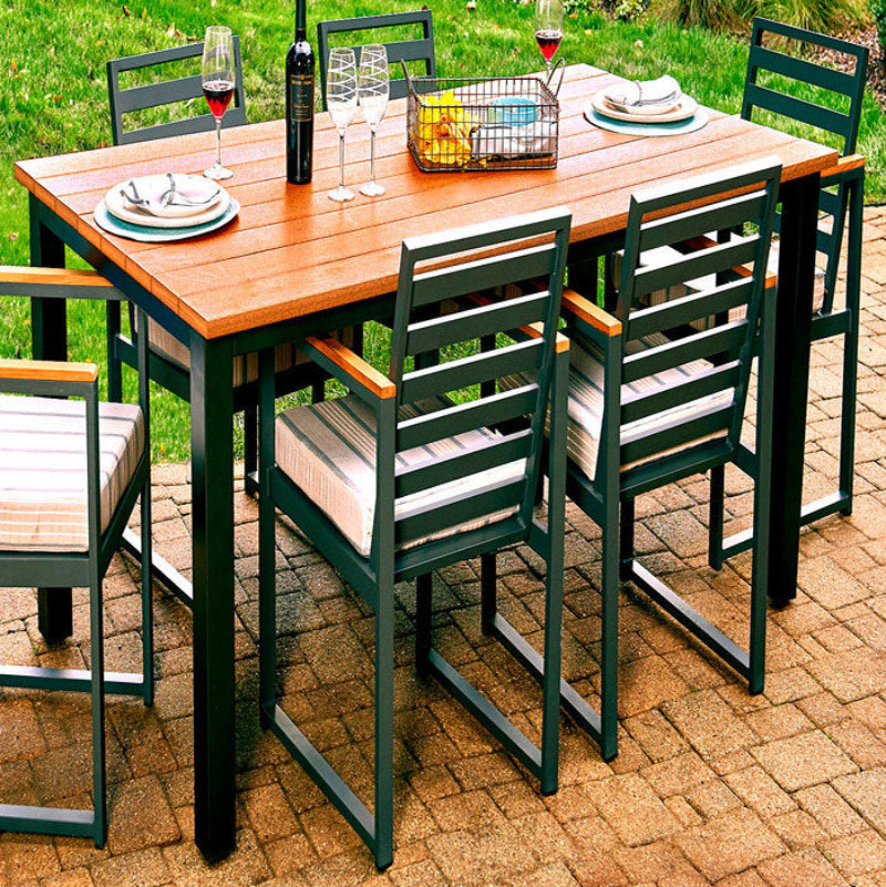 Forever Patio Hanover 82' x 42" Slat Rectangle Dining Table (Chairs Not Included)