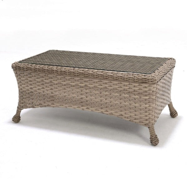 Forever Patio Sorrento Rectangle Coffee Table with Glass by NorthCape International