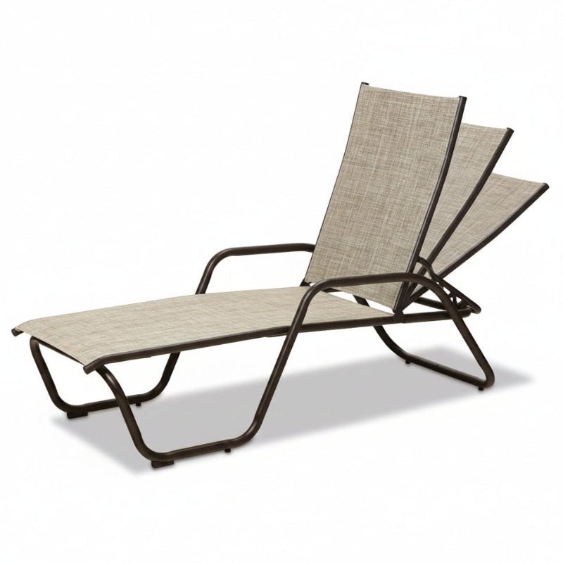 Telescope Casual Gardenella Sling Aluminum Outdoor Stacking Chaise