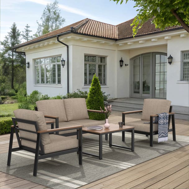 Forever Patio Hanover 4-Piece Conversation Patio Set