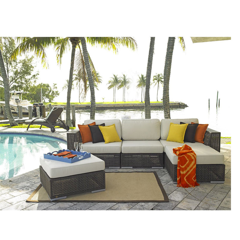 Hospitality Rattan Atlantis 5-Piece Modular Sectional Set