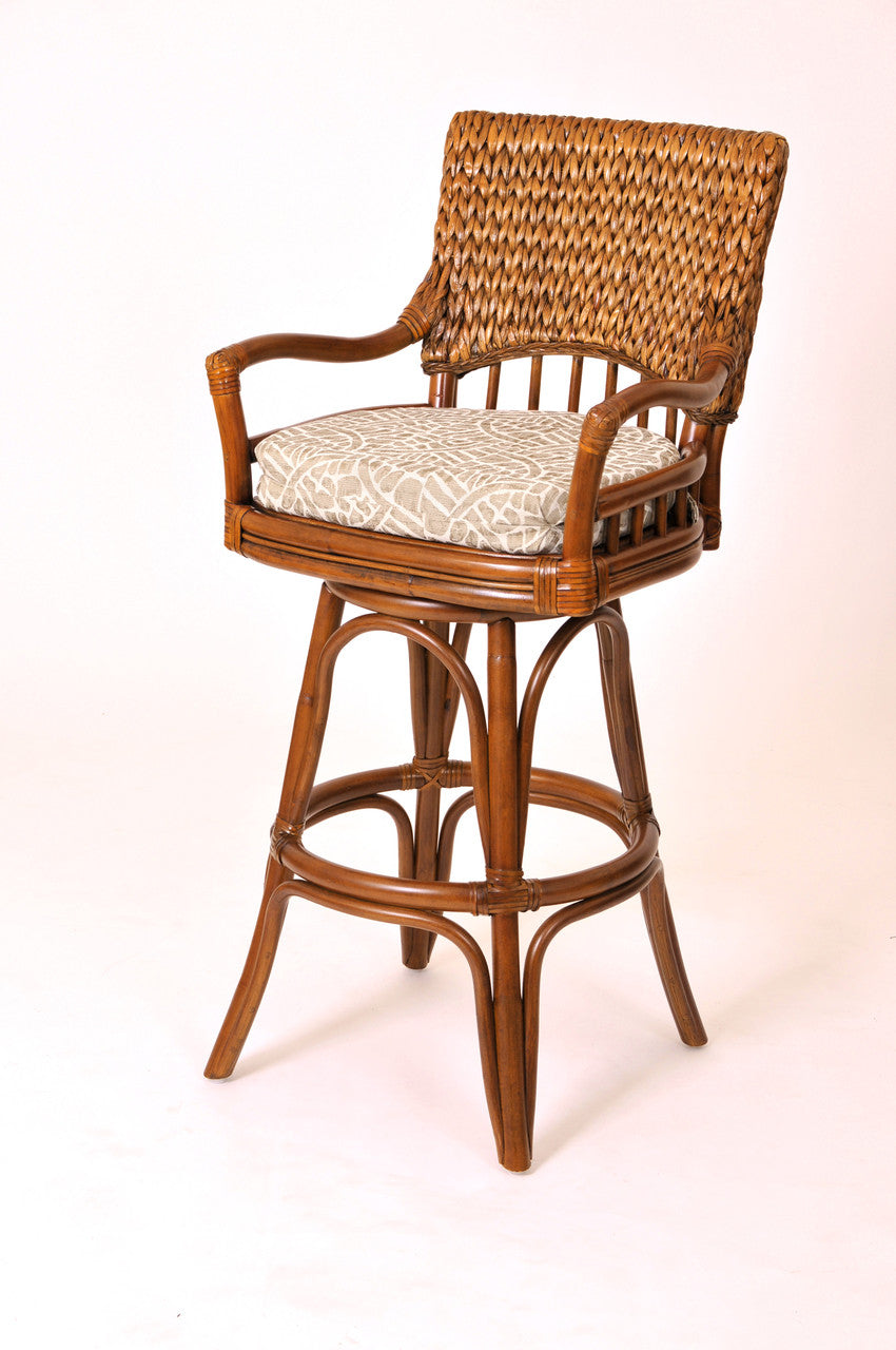 Alexander & Sheridan Key Largo Rattan Indoor 30" Bar stool