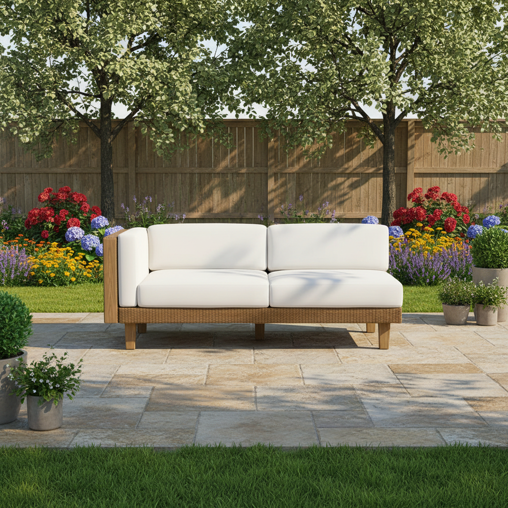 Lloyd Flanders Catalina Wicker Right Arm Loveseat