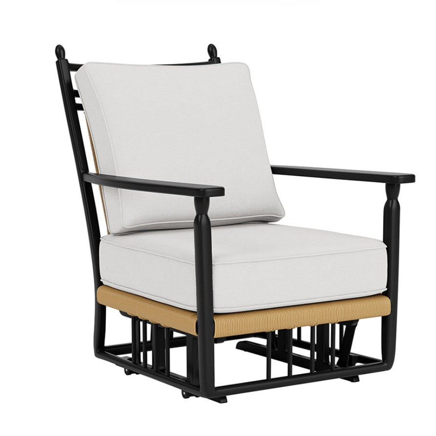 Lloyd Flanders Low Country Woven Vinyl Glider Lounge Chair