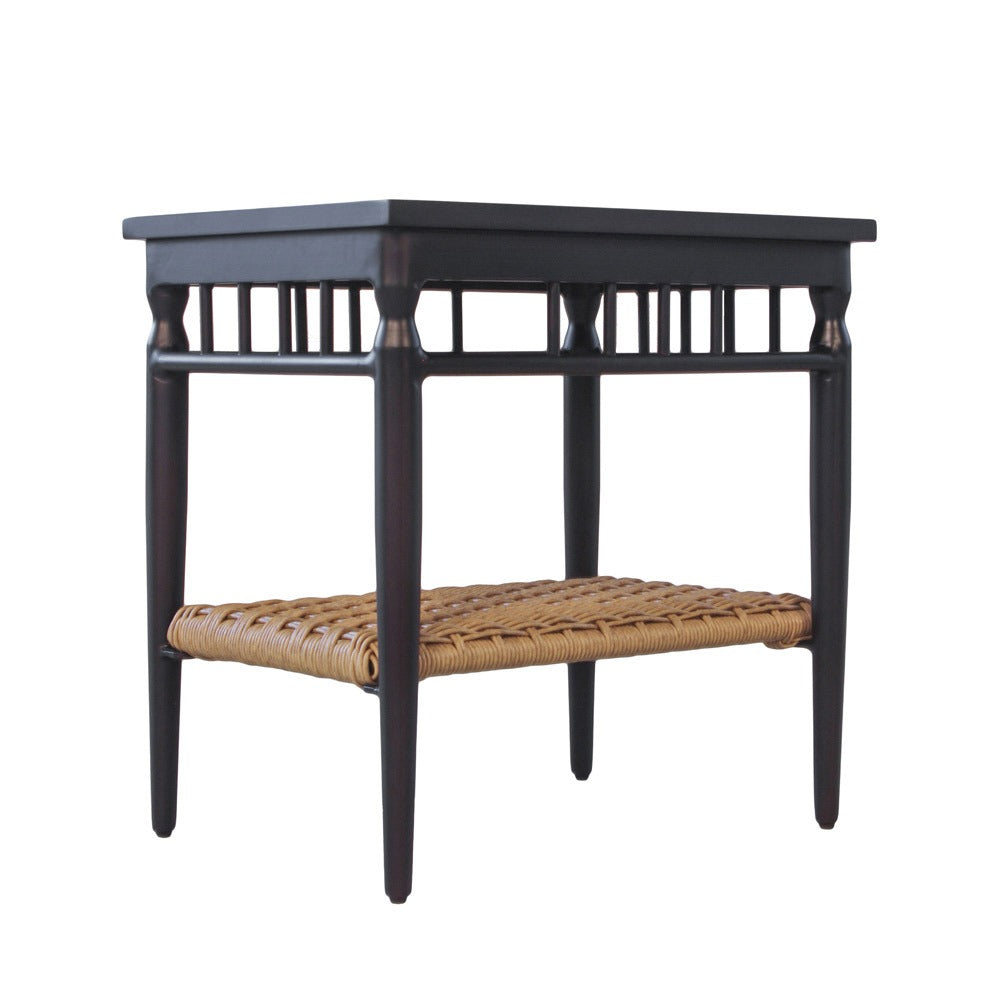 Lloyd Flanders Low Country Woven Vinyl 24" Rectangle End Table