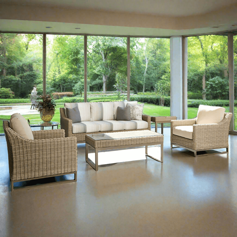 Lloyd Flanders Milan Woven Vinyl 6 Piece Conversation Set
