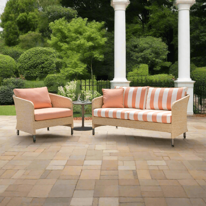 Lloyd Flanders Verona Wicker 3 Piece Loveseat Set