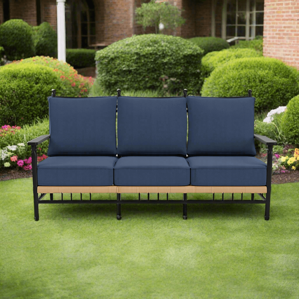 Lloyd Flanders Low Country Woven Vinyl Sofa