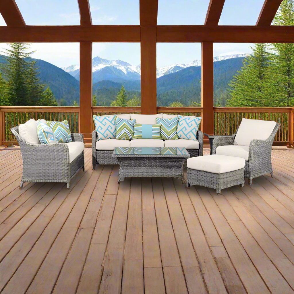 South Sea Rattan Mayfair Conversation Set - 6 Piece