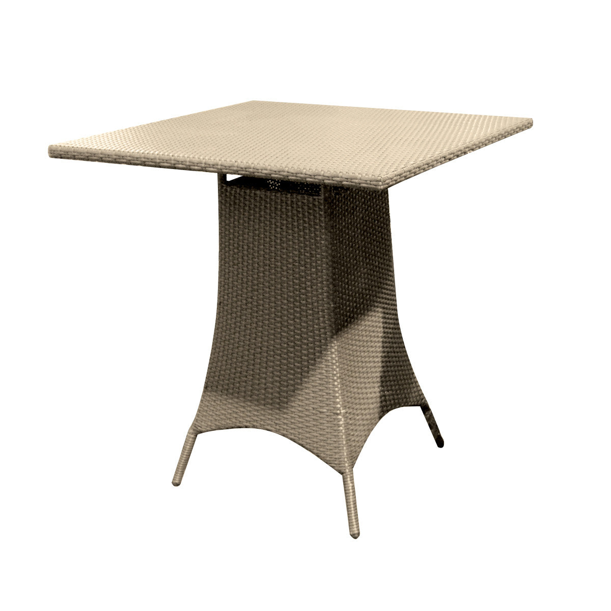 Forever Patio Hampton Wicker Counter Height 36 Inch Square Pub Table