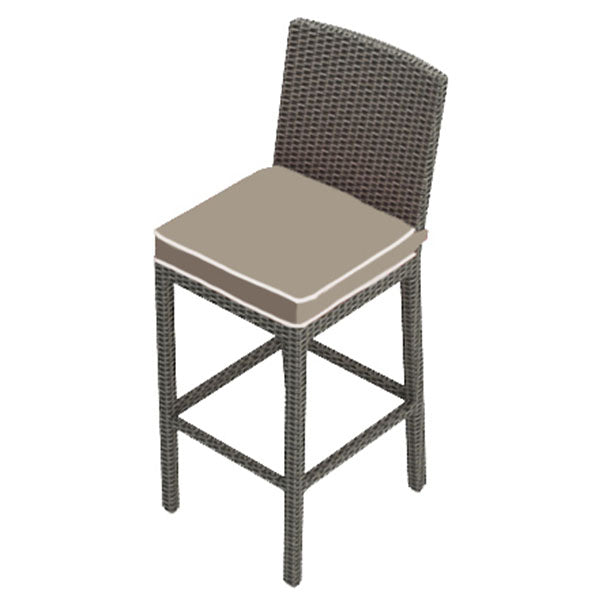 Forever Patio Universal Woven 30" Armless Bar Stool - Flat Weave