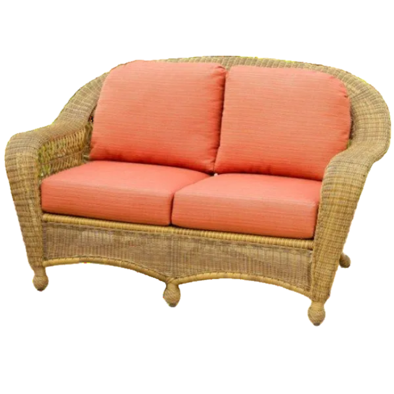 NorthCape International Wicker Deep Seating Loveseat - Front View