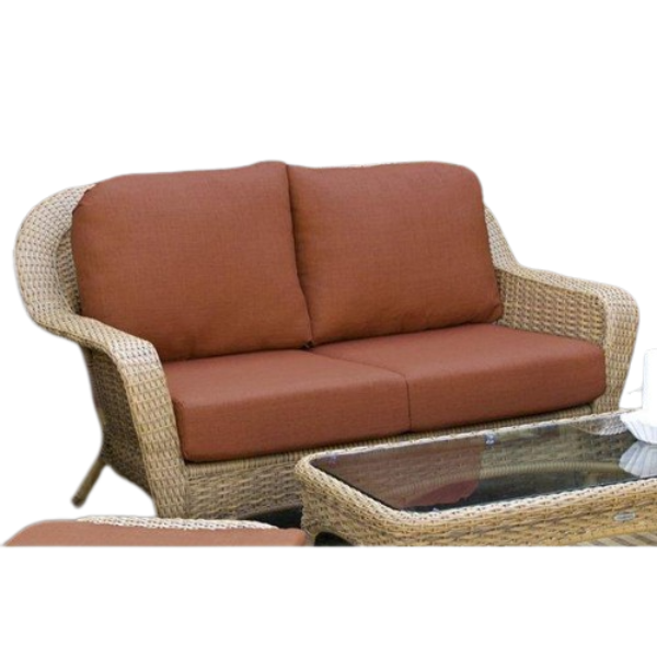 NorthCape International Wicker Deep Seating Loveseat - Front View