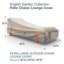 Budge Industries English Garden Patio Chaise Lounge Cover