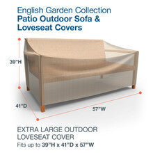 Budge Industries English Garden Patio Loveseat Cover