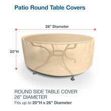 Budge Industries All Seasons Round Patio Table Cover