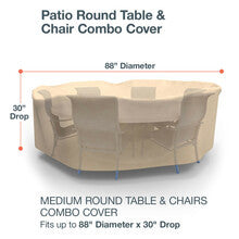 Budge Industries All Seasons Round Table/Chair Combo Cover