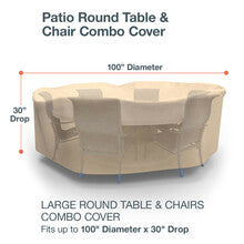 Budge Industries All Seasons Round Table/Chair Combo Cover